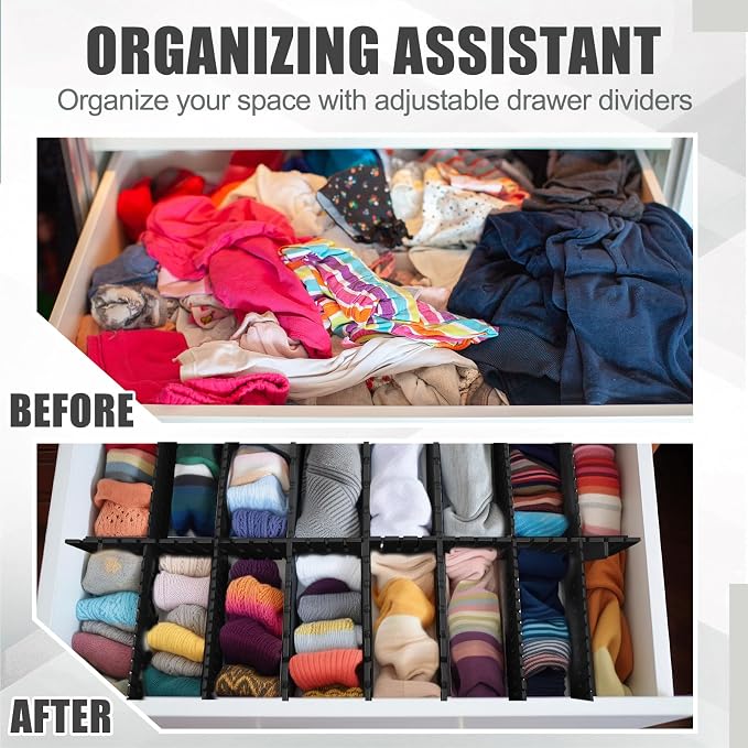 15 Pcs 5.12 Tall Drawer Divider Adjustable Drawer Organizer - Image 4