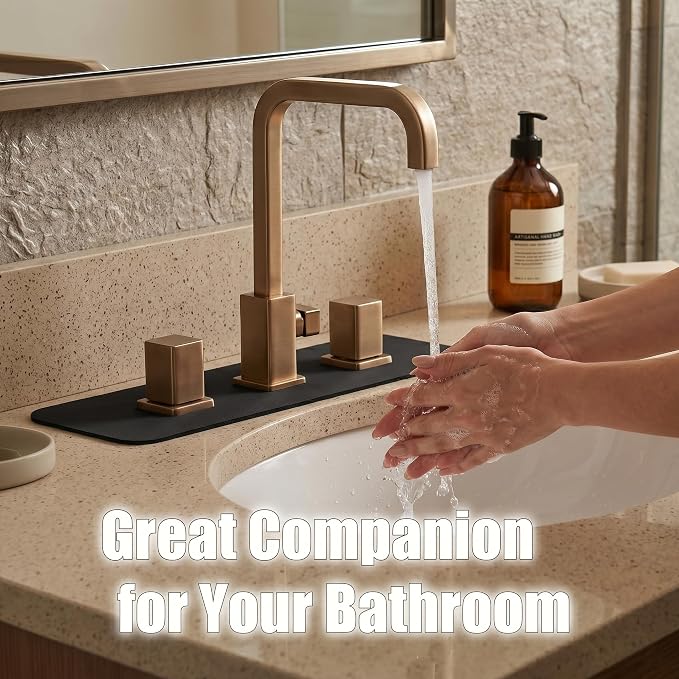 2PCS Faucet Mat for Bathroom Sink - Image 4