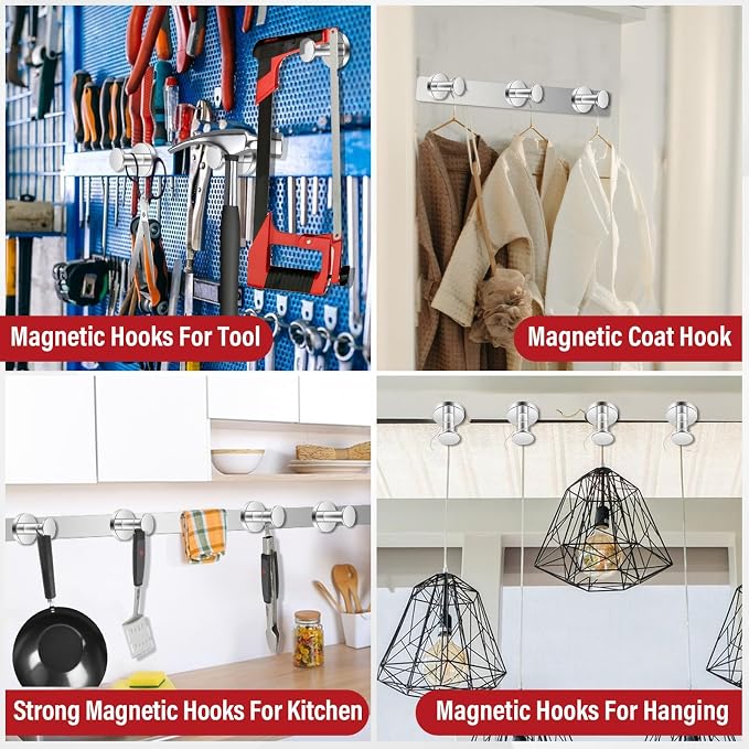 Buelkmag Magnetic Hooks for Cruise Cabins 150lb Extra Strong Magnets - Image 5