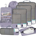 BAGAIL 4 Set/6 Set/8 Set Compression Packing Cubes Travel Accessories by BAGAIL
