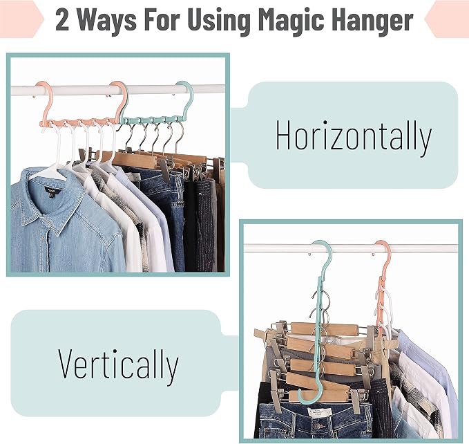 Mr. Pen- Space Saving Hangers, 360° Rotating Hooks | Magic Cascading Hanger - Image 4