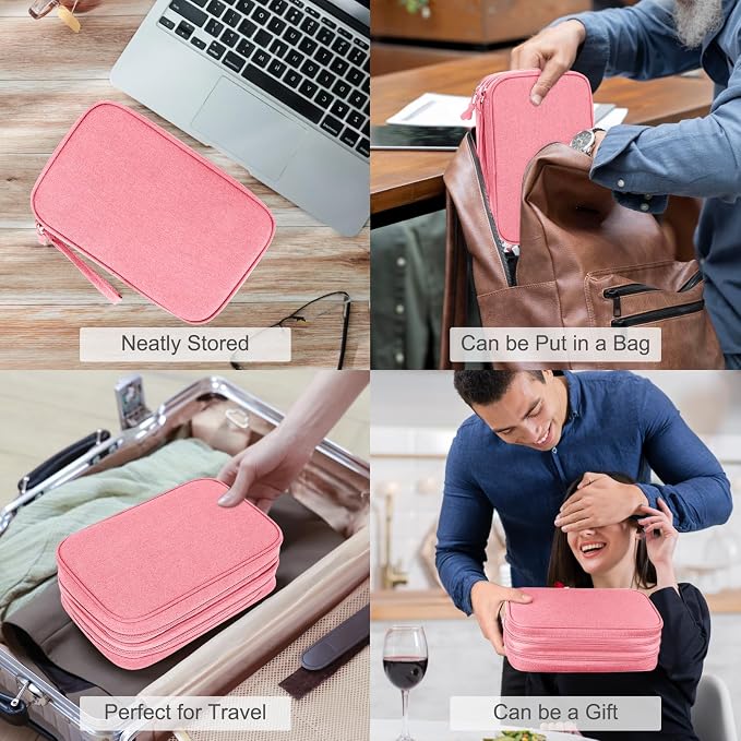 FYY Electronic Organizer, Travel Tech Pouch Bag, Waterproof, Double Layers - Image 7