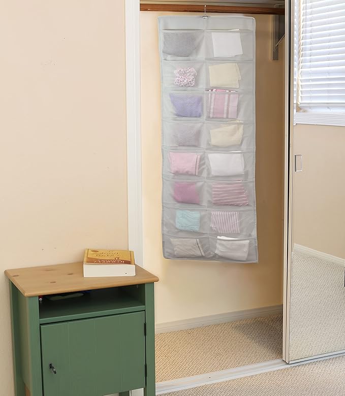 Simple Houseware 24-Pocket Double-Sided Hanging Closet Organizer | 1 Pack - Image 5