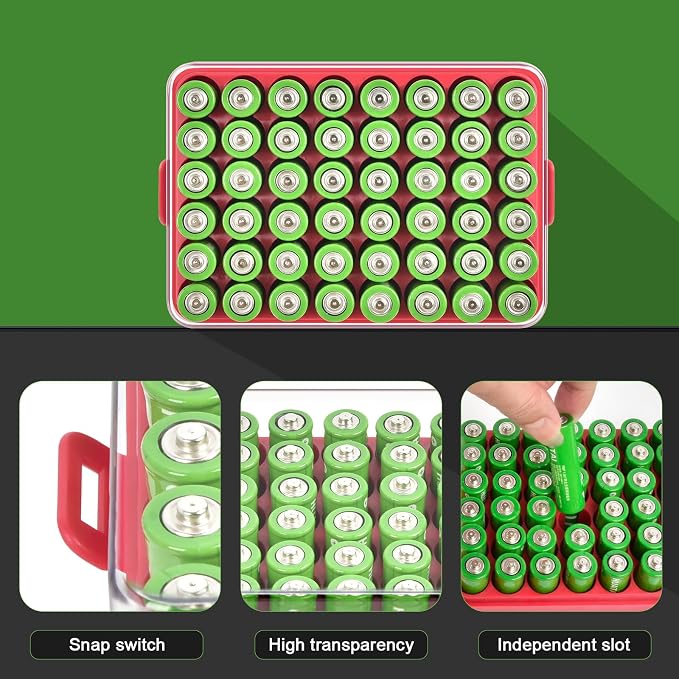 ALCYON Plastic Battery Storage Organizer - Image 2
