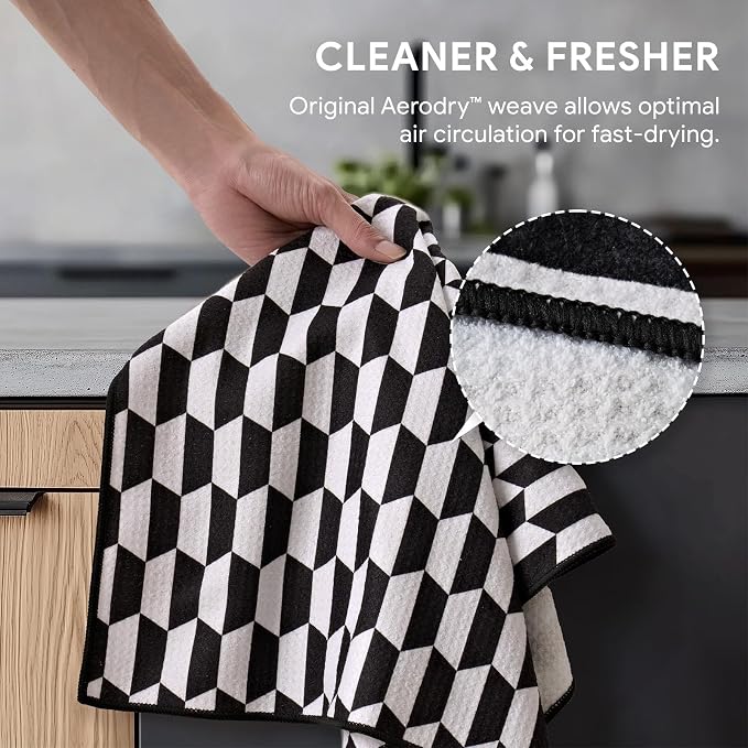 RECYCO Waffle Kitchen Towel Set of 2 - Image 4