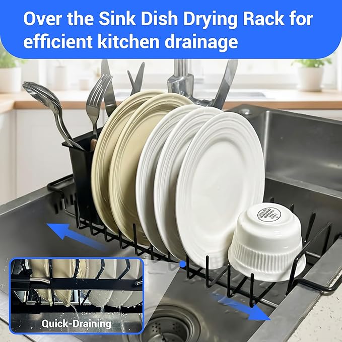 Expandable & Collapsible Dish Drying Rack - Image 2