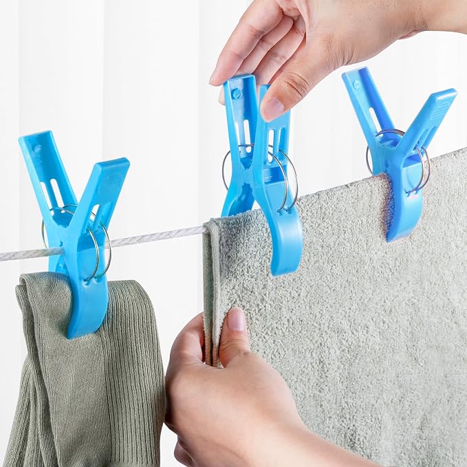JABINCO Beach Towel Clips 8 Pack Large Chair Clips - Image 3