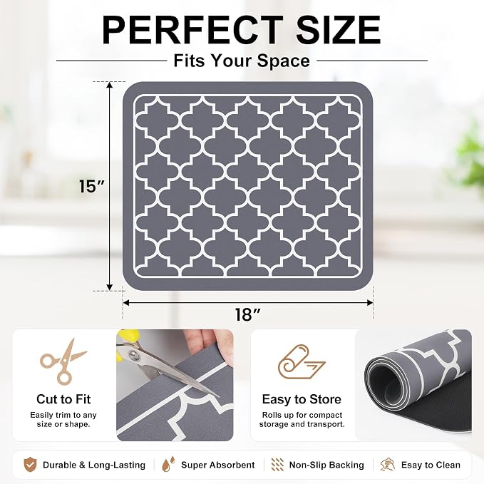 Dish Drying Mat Absorbent Dish Drying Mats - Image 7