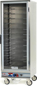 METRO C5 E-Series Non-Insulated Holding and Proofing Cabinet with Adjustable Universal Slides - 24 Food Pan Capacity - Full-Height, Easy-Open, Reversible Door - NSF and UL Listed