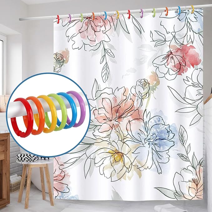 Colorful Shower Curtain Hooks - Image 6