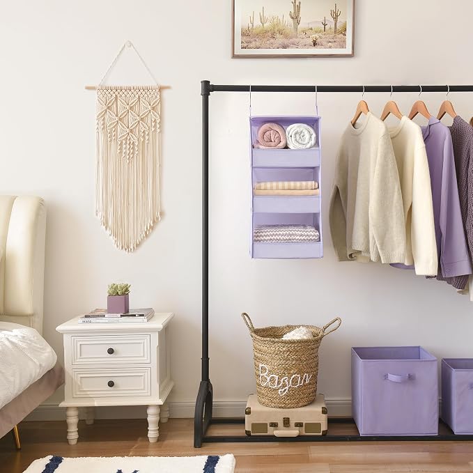 GRANNY SAYS 3-Shelf Hanging Closet Organizer, Foldable Storage, No-Sag Support - Image 2