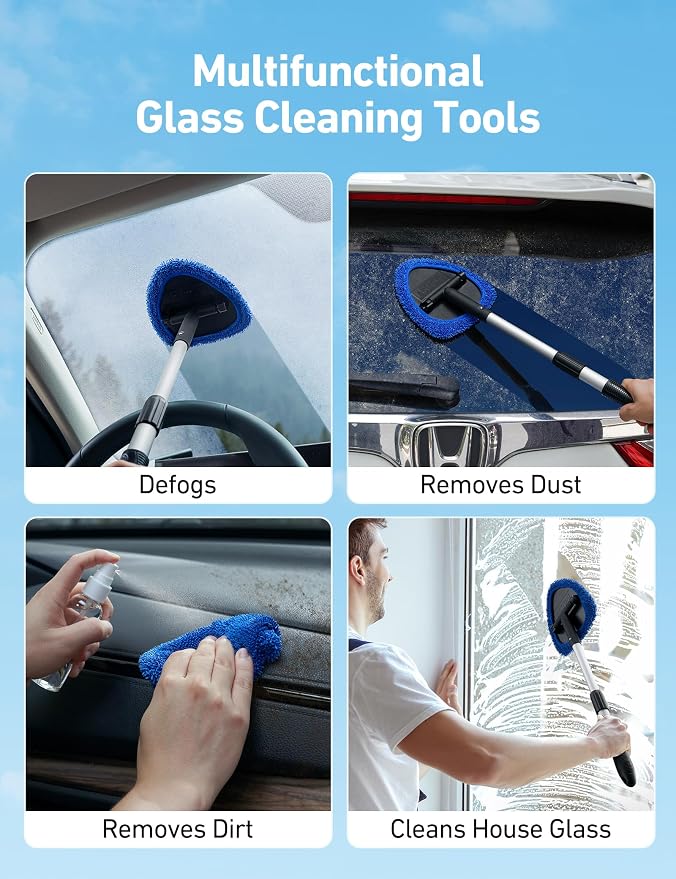 AstroAI 5pcs Windshield Cleaner Tool & Car Window Cleaning Kit | Extendable - Image 6