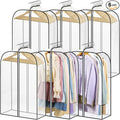 LANDNEOO 6 Pack Clear Garment Bags by MakeLifeBetterEasier