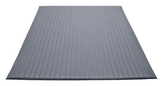 Guardian Air Step Anti-Fatigue Floor Mat, Vinyl, 6'x60', Gray, Reduces fatigue and discomfort, Can be easily cut to fit any space,Grey