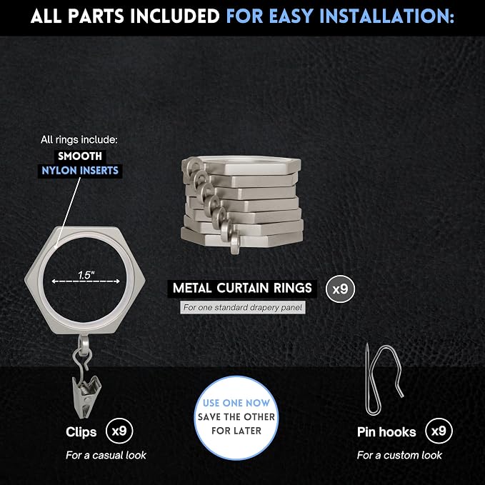 BlastHome® Luxury Curtain Rings - Image 4