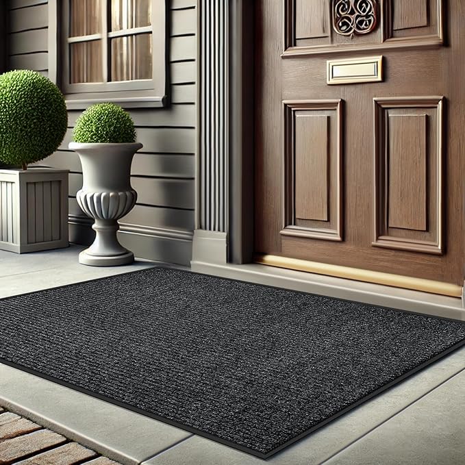 Azadx 3'x5' Front Door Mat Heavy Duty Indoor Outdoor Door Mat Non-Slip Backing Doormat for Entryway Stain and Fade Resistant Commercial Floor Mats Entry Mat Low Profile Welcome Door Mats