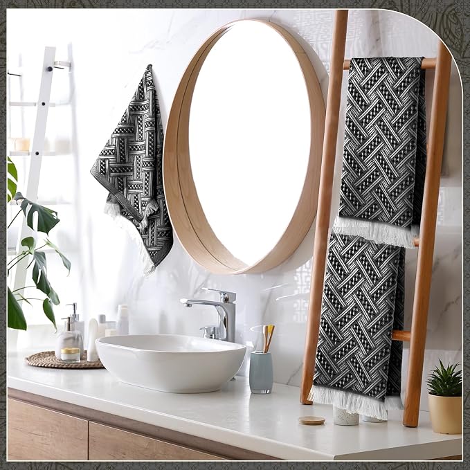 HunnmingRe 9 Pack Boho Hand Towel - Image 6