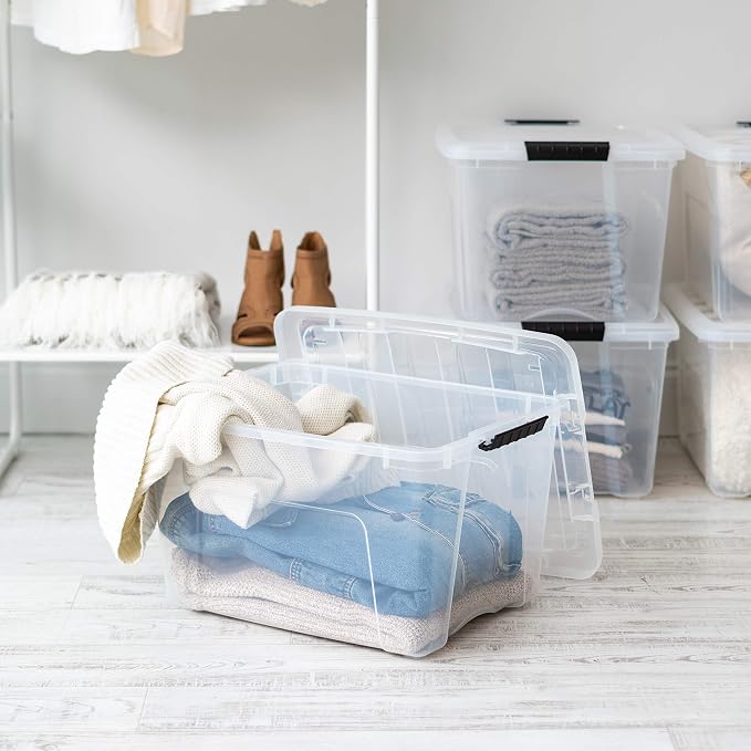 IRIS USA 6-Pack 40 Quart Storage Bins - Image 4