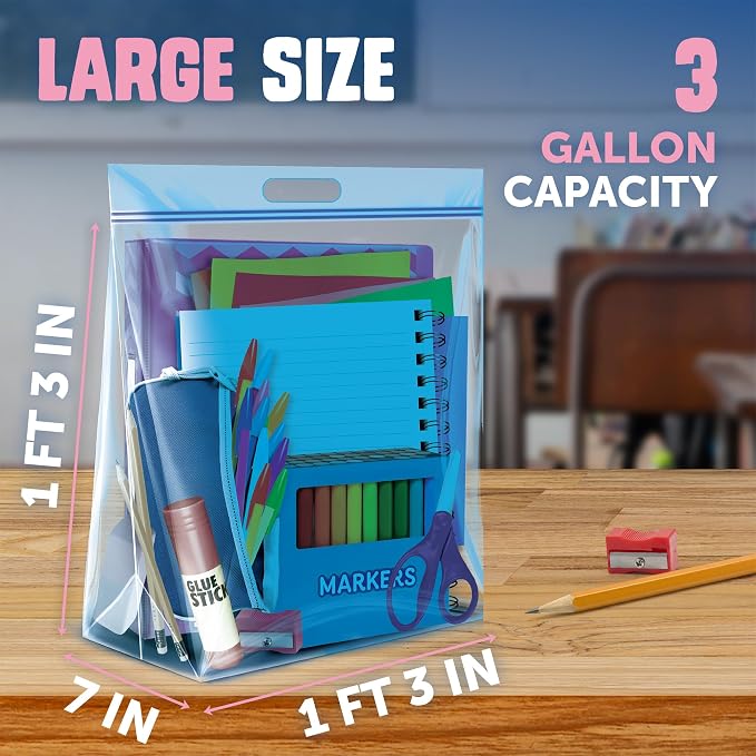 Ziploc Big Bags 3 Gallon Large, Reusable Large-Capacity Plastic Storage Bags - Image 2