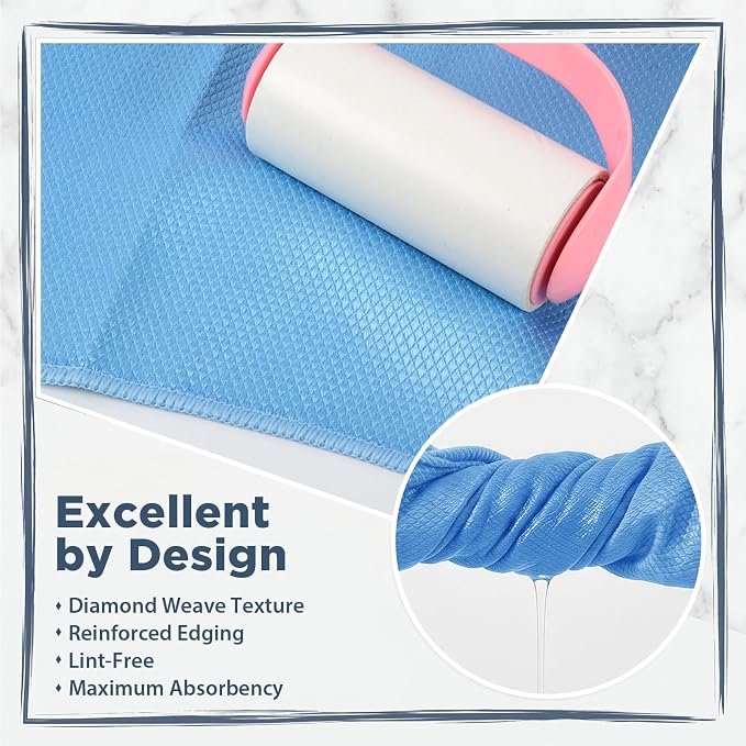 SINLAND Microfiber Glass Polishing Cleaning Cloths - Image 3
