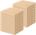Homaxy 100% Cotton Waffle Weave Kitchen Dish Cloths 18-Pack, Apricot | 12 x 12 by Homaxy