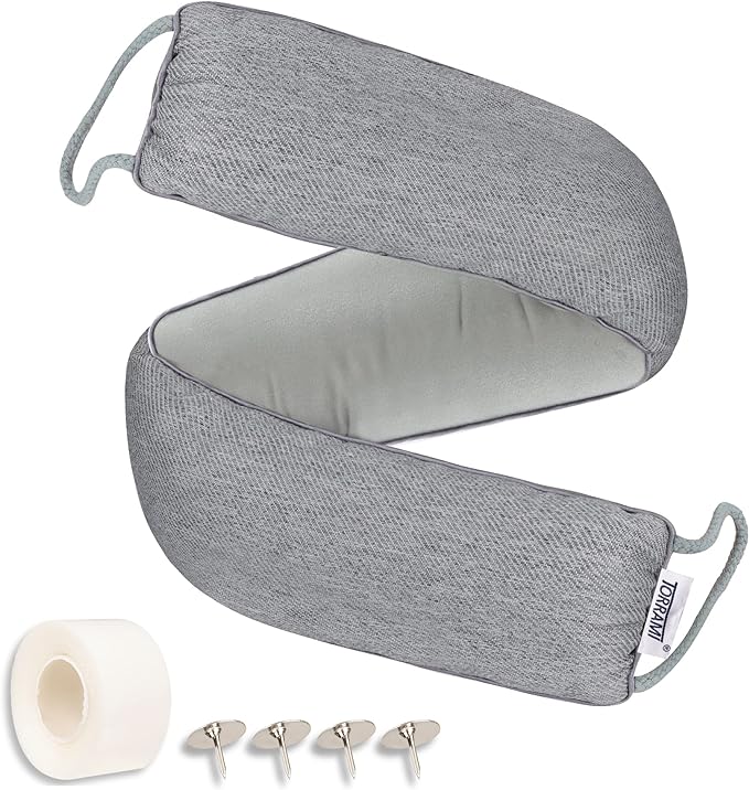 TORRAMI 32" Door Draft Stopper Under Bottom Insulation Noise Air Stopper 2.16LB by TORRAMI