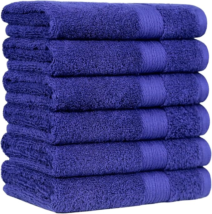 Amazon Basics 100% Cotton Fade-Resistant Hand Towels by AmazonBasics