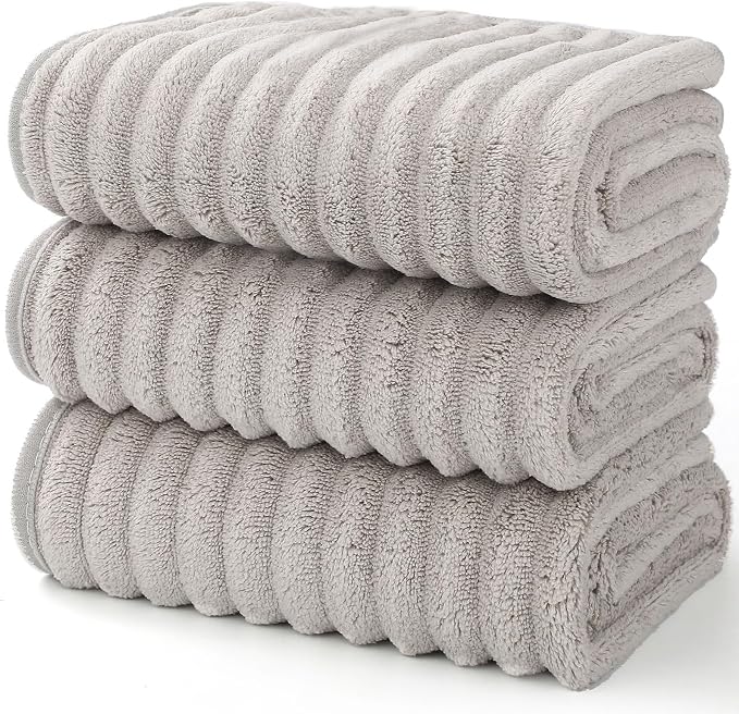 Luxury 3-Piece Quick-Dry Bath Towel Set – Ultra Soft Microfiber Towels | Hand - Image 2