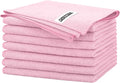 FIXSMITH Pink Microfiber Cleaning Cloth -Pack of 8, Highly Absorbent Cleaning by FIXSMITH