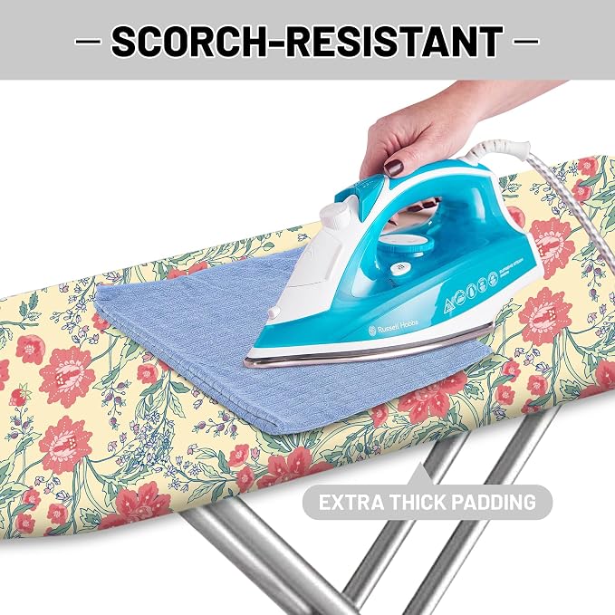 Extra Thick Ironing Board Cover and Pad, Floral Farmhouse 15x54 Ironing Board - Image 4