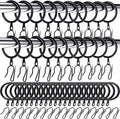 Hotop 60 Pcs 1.65 Inch Curtain Ring and 60 Pcs Pin Hook, 0.98/1.26/1.5/1.65 by HOTOP