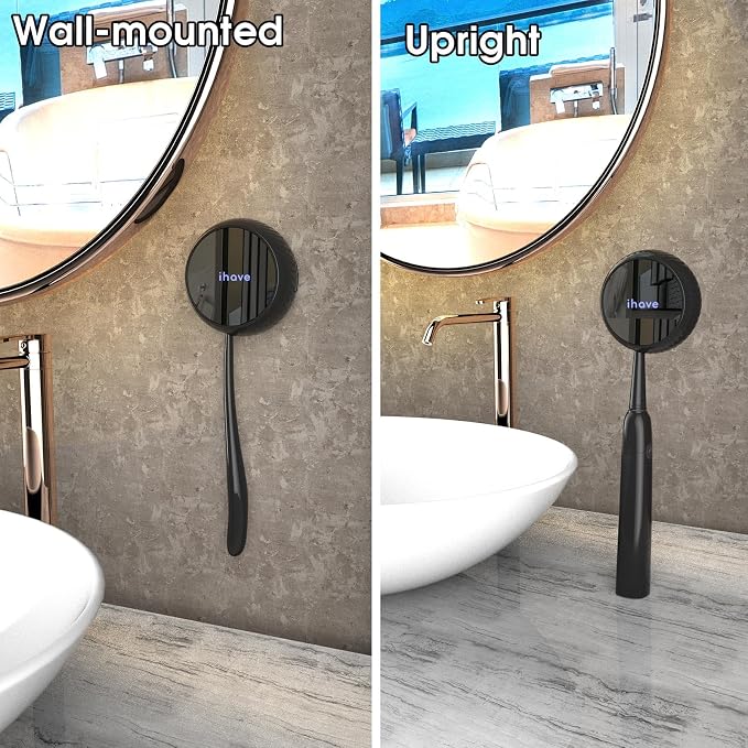 iHave Toothbrush Sanitizer Wall Mount, Portable UV Toothbrush Holder Travel | - Image 6