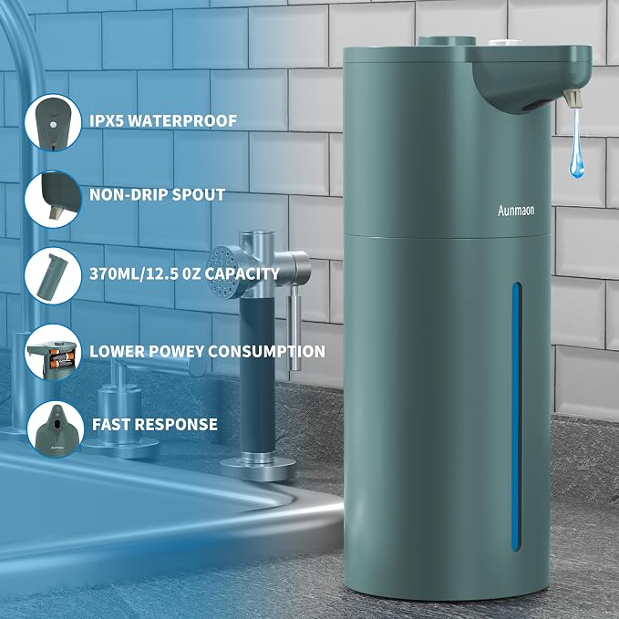 Automatic Soap Dispenser Touchless, Kitchen & Bathroom, Hands-Free, Adjustable - Image 5