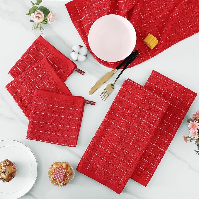Homaxy Kitchen Towels and Dishcloths Set - Image 6