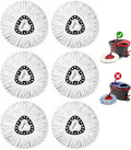 6 Pack Spin Mop Head Replacement by EPSUNORISE