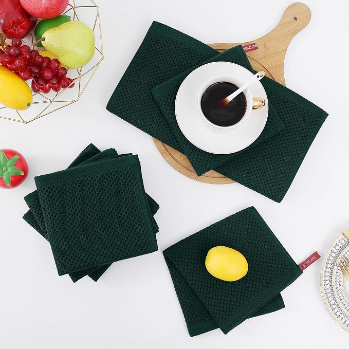 Homaxy 100% Cotton Waffle Weave Kitchen Dish Towels 18-Pack, Ultra Soft - Image 7