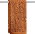 Artoid Mode 1 Pc Caramel 3D Dahlia Floral Jacquard Hand Towels by ArtoidMode