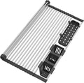 BBXTYLY Extra Large Black Expandable Roll Up Dish Drying Rack Up to 22.8''with by BBXTYLY