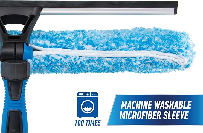Unger Professional Connect and Clean 18” Proflex 2-in-1 Squeegee and Scrubber - Image 7