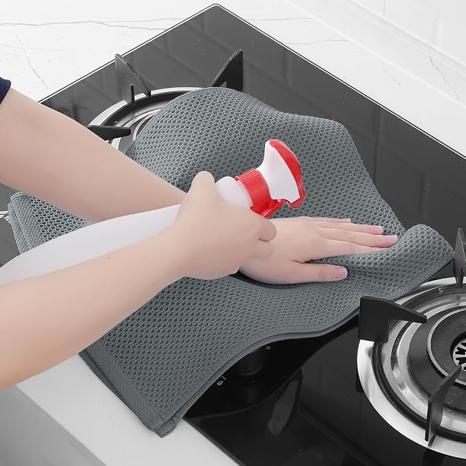 Homaxy 100% Cotton Waffle Weave Kitchen Dish Towels 24-Pack, Ultra Soft - Image 5