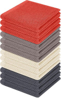 Homaxy 100% Cotton Waffle Weave Kitchen Dish Cloths 12-Pack, Ultra Soft by Homaxy