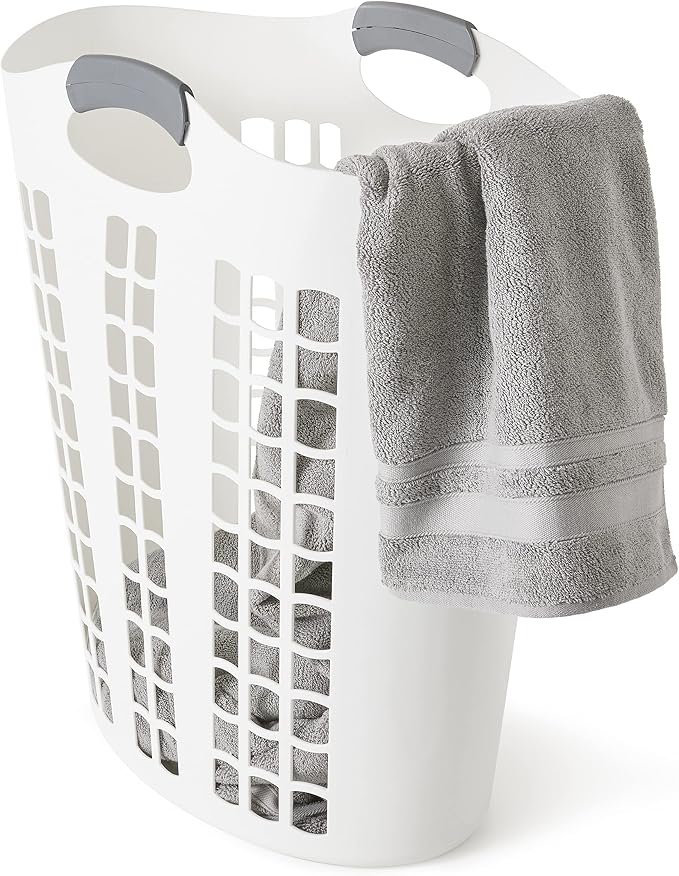 Gracious Living 2 Pack Easy Carry Flex Hamper, Large 87.5L Laundry Basket - Image 8