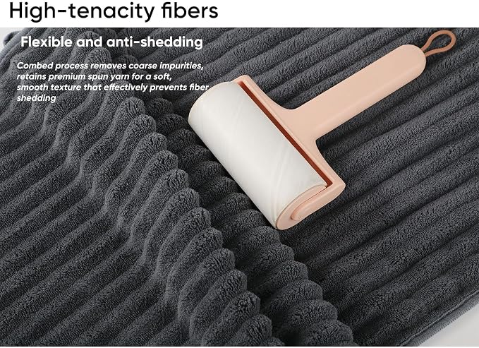 Luxury 3-Piece Quick-Dry Bath Towel Set – Ultra Soft Microfiber Towels | Hand - Image 4