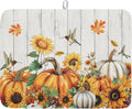 Autumn Harvest Pumpkin Dish Drying Mat by Kawani