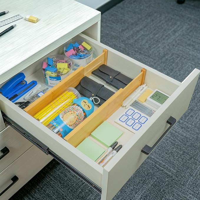 Utoplike Bamboo Dresser Drawer Dividers, Expandable Organizer - Image 8