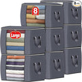 90L Clothes Storage, Foldable Thick Fabric Blanket Storage Bags | Foldable by Fabtotes