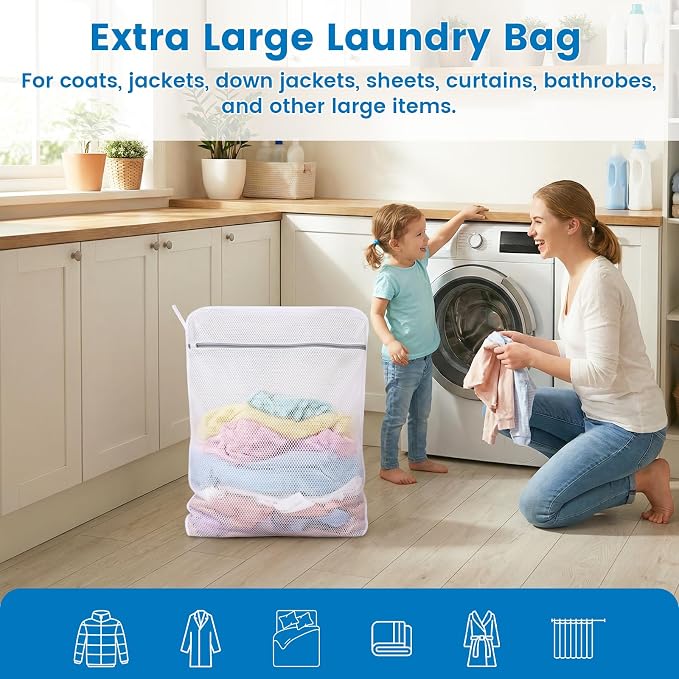 Dntorx 2 Pack X-Large + XX-Large Mesh Laundry Bags - Image 3