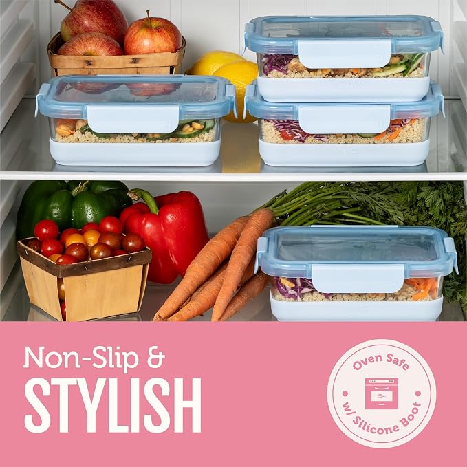 Ello Duraglass Refresh Meal Prep Containers, Dusk Delight, 3.4 Cup - Image 6