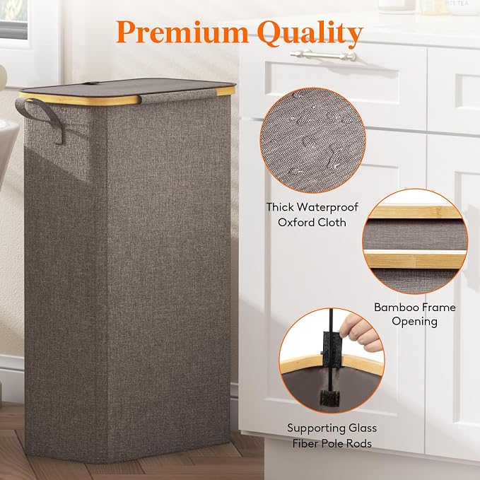 Lifewit 75L Slim Laundry Hamper - Image 7