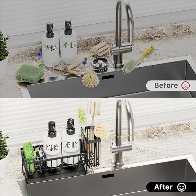 MASADI Kitchen Dish Soap Dispenser Set - Image 3